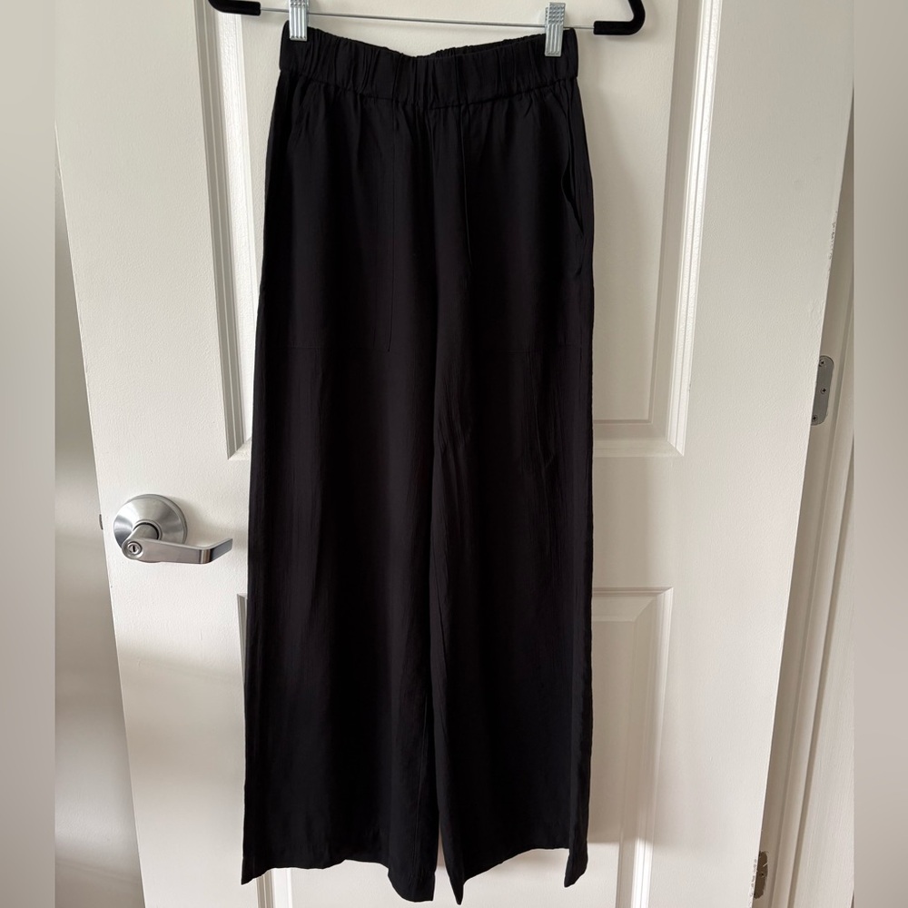 Mango Black Wide Leg Pants